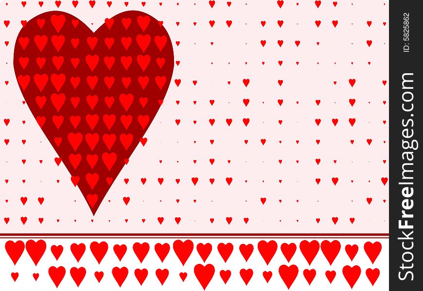 A heart-themed image that could be used as a card or a background. A heart-themed image that could be used as a card or a background.