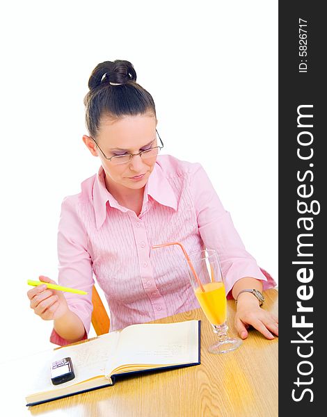 young businesswoman working on coffee break, outdoors. young businesswoman working on coffee break, outdoors