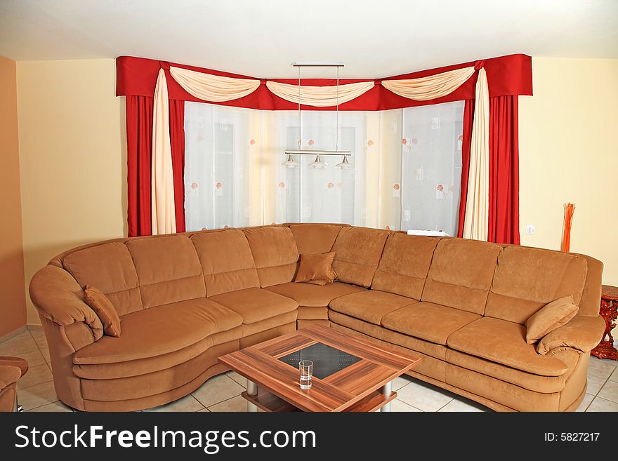 Interior of a modern living room.