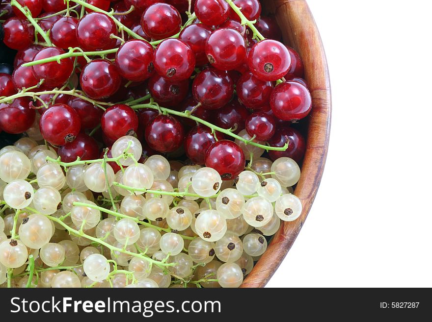 Bowl of currants isolated on a white backgroud. Bowl of currants isolated on a white backgroud.