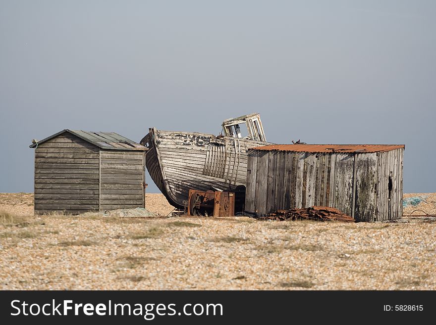Dungeness, Shacks And A Boat