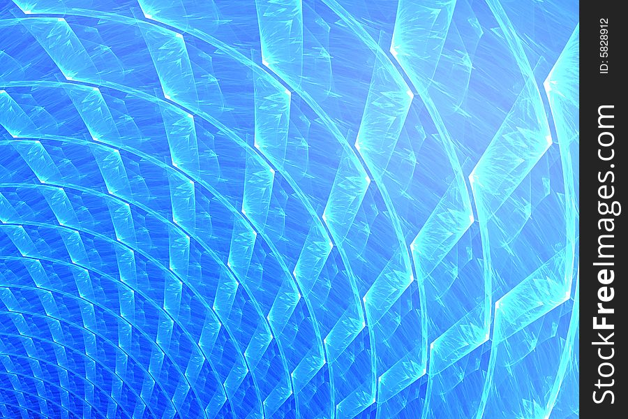 Other blue fractal ice background