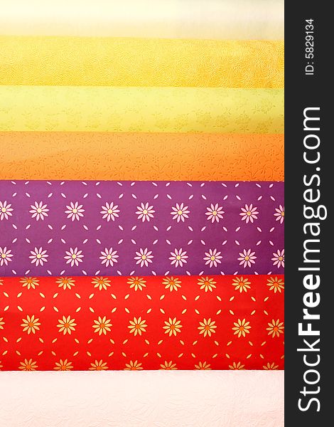 Wrap paper for gifts in vivid colors. Wrap paper for gifts in vivid colors