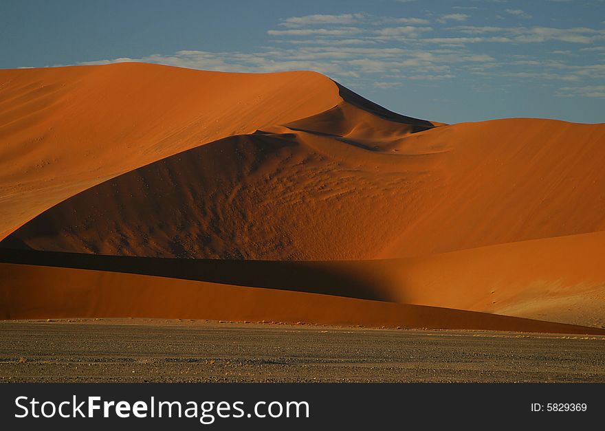 Sand Dunes Of The Namib Desert