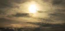 Strange Sun Behind The Clouds Royalty Free Stock Photos Strange Sun Behind The Clouds Royalty Free Stock Photos