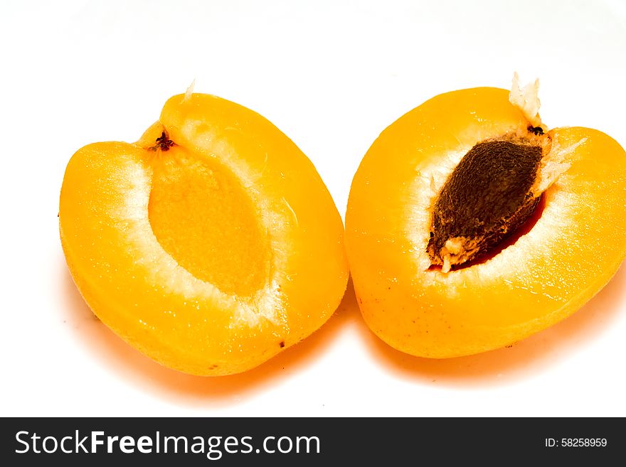 Fresh ripe apricot background, close up photo. Fresh ripe apricot background, close up photo.