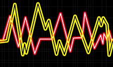 Grid With Waveform 2 Stock Photos Grid With Waveform 2 Stock Photos