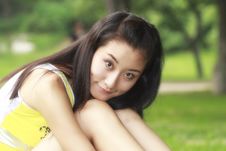 Girl In Summer. Stock Photo Girl In Summer. Stock Photo