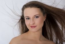 Close-up Portrait Of Beautiful Woman With Professi Royalty Free Stock Images Close-up Portrait Of Beautiful Woman With Professi Royalty Free Stock Images