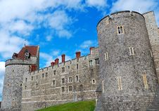 Walls And Tower Of Windsor Castle Stock Photos Walls And Tower Of Windsor Castle Stock Photos