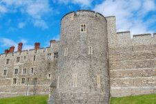 Walls And Tower Of Windsor Castle Royalty Free Stock Photography Walls And Tower Of Windsor Castle Royalty Free Stock Photography