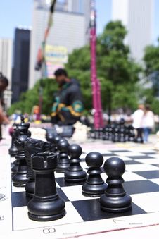 The Game Of Chess Royalty Free Stock Photography The Game Of Chess Royalty Free Stock Photography
