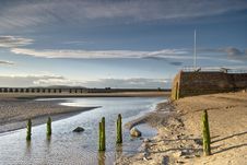 Arnside Shore & Pier Royalty Free Stock Photos Arnside Shore & Pier Royalty Free Stock Photos
