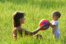 Mother Playing With Son Royalty Free Stock Photo Mother Playing With Son Royalty Free Stock Photo