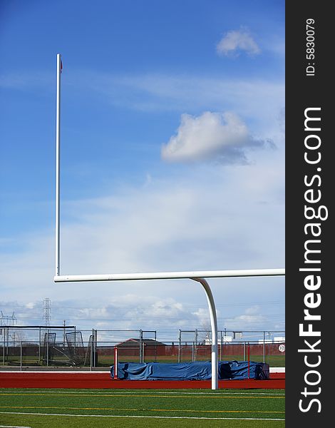 A new astro turf foot ball field. A new astro turf foot ball field