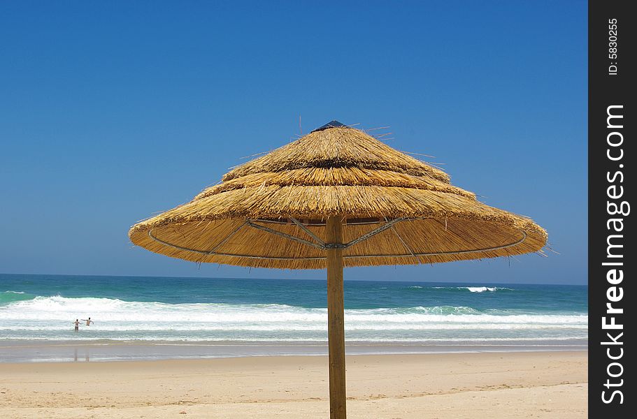 Beautiful Del Rey beach,Portugal. Beautiful Del Rey beach,Portugal.