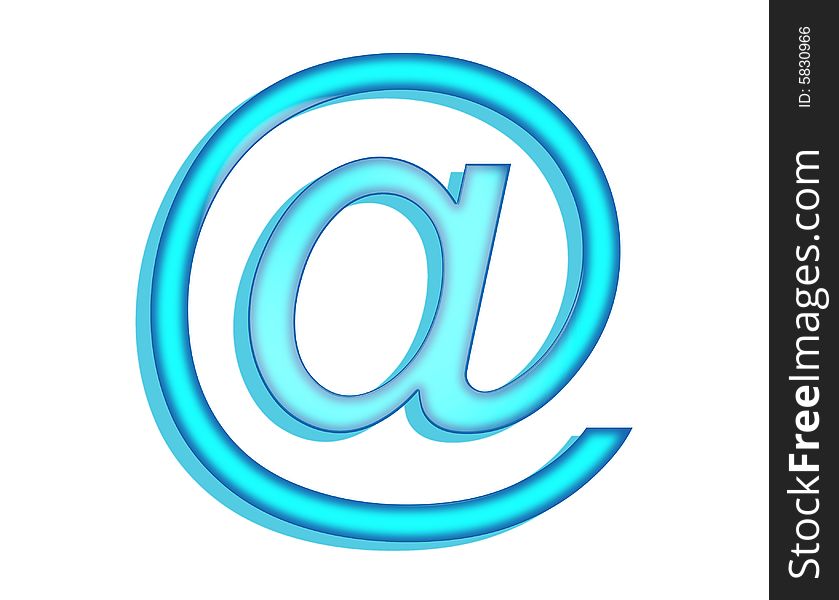 An image of the internet symbol @ used in email addresses. An image of the internet symbol @ used in email addresses.