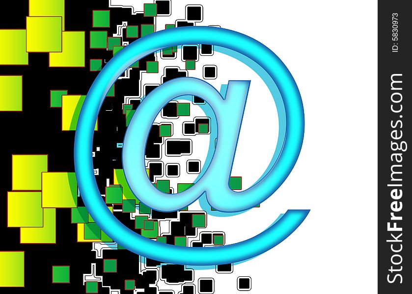 An image of the internet symbol @ used in email addresses. An image of the internet symbol @ used in email addresses.