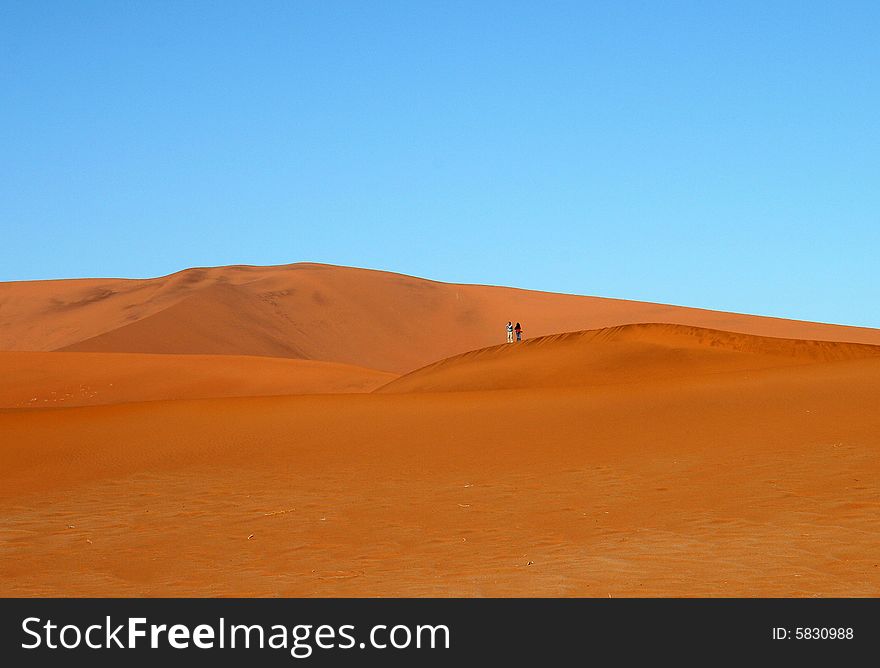 Namib desert, red dunes, Sossusvlei, Namibia. Namib desert, red dunes, Sossusvlei, Namibia