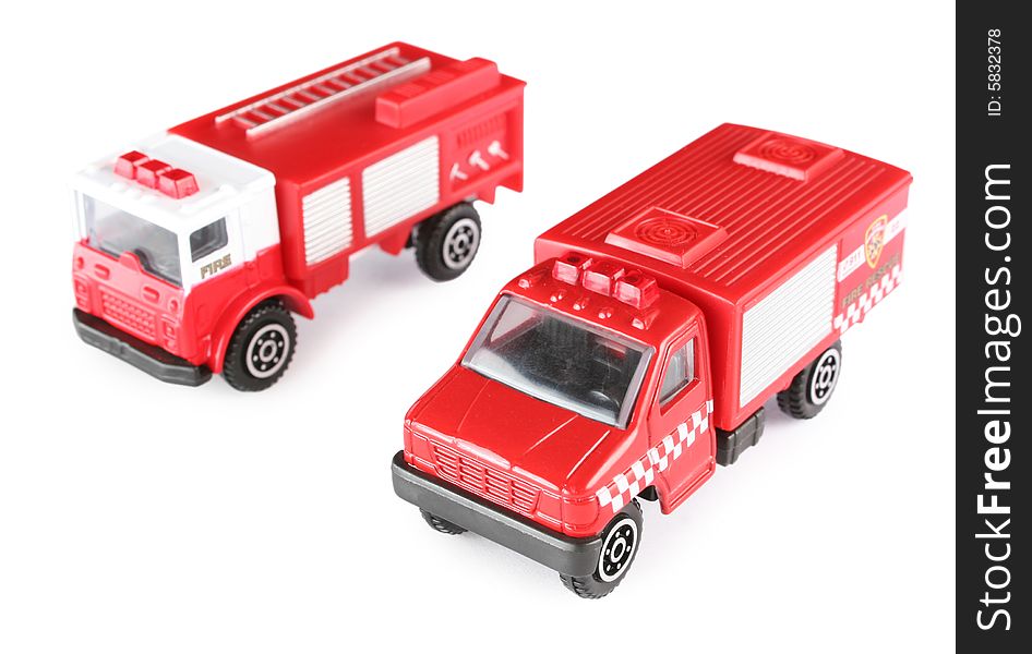 Two Toy Fire Machines