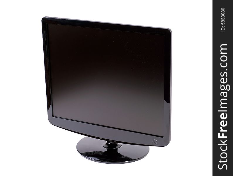 LCD Monitor isolated on white