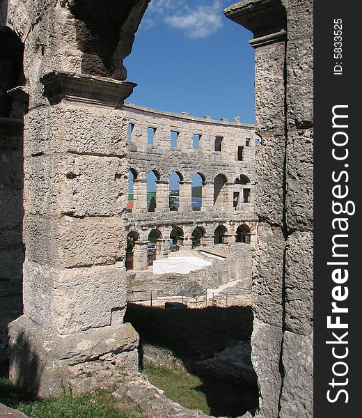 Colosseum in Pola town (Croatia)