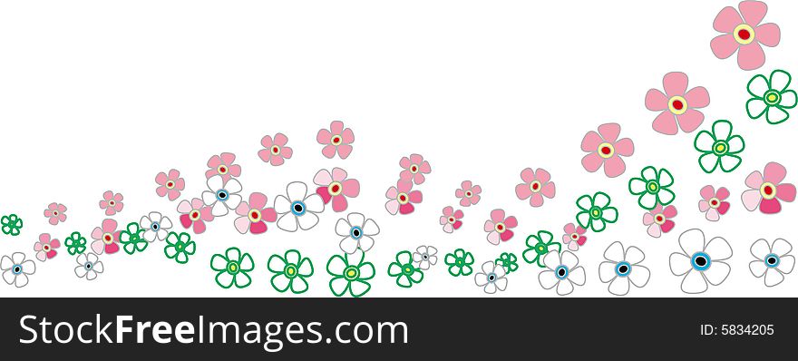 Abstract  colorful flower background. Abstract  colorful flower background