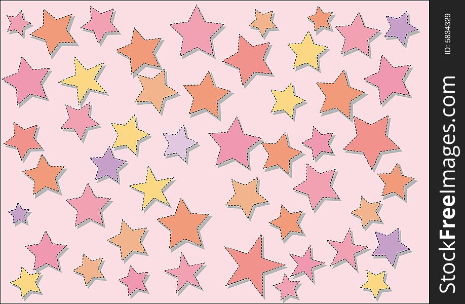 Abstract  colorful star background. Abstract  colorful star background