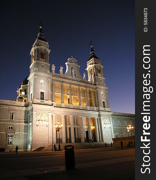 Santa Maria la Real de La Almudena is a catholic cathedral in Madrid, Spain. Built in the neoclassical style in the 18th century.