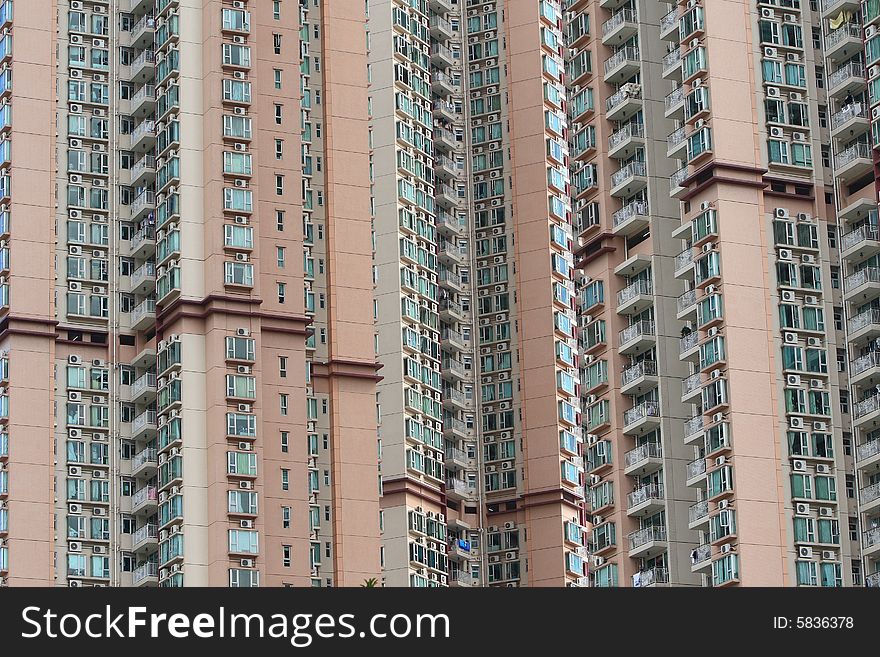 A part of hong kong housing. A part of hong kong housing