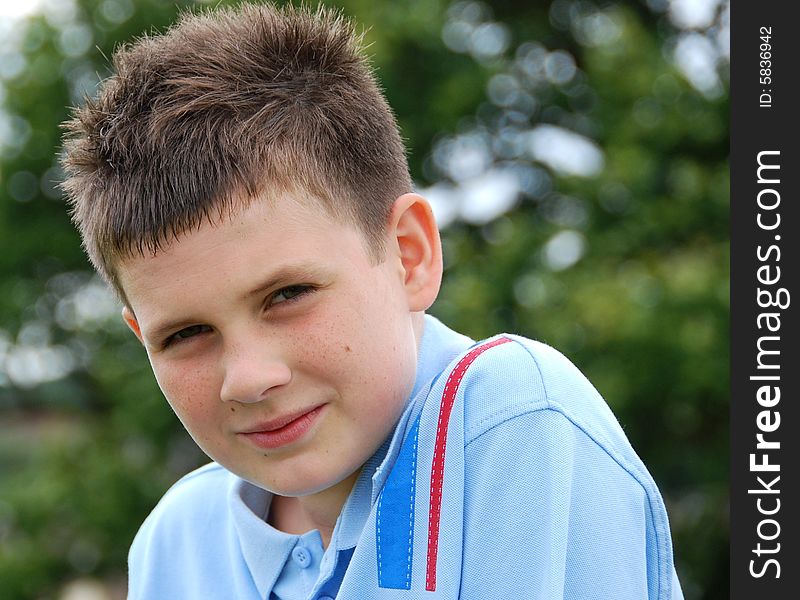 Shot of a teenage boy looking thoughtful