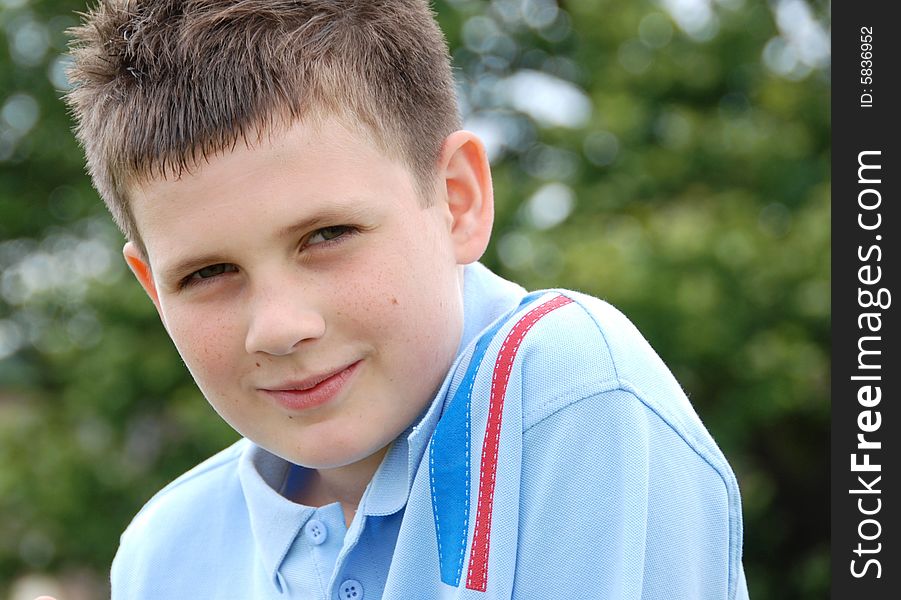 Shot of a teenage boy looking thoughtful