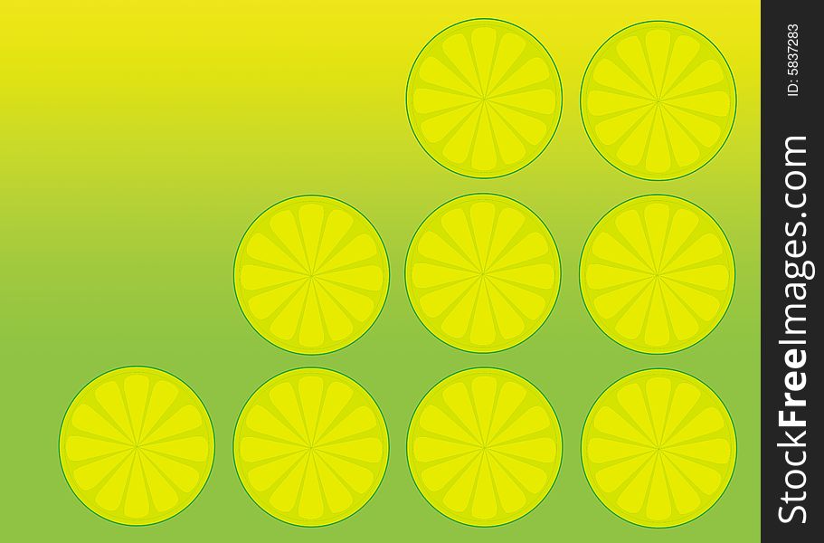 Background, wallpaper or designing elements with slices of lime. Background, wallpaper or designing elements with slices of lime.