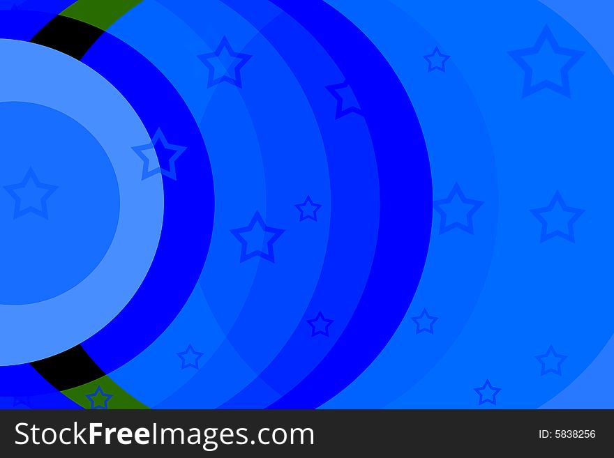 A blue background decorated with blue circles