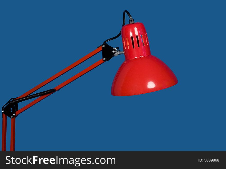 Red reading lamp