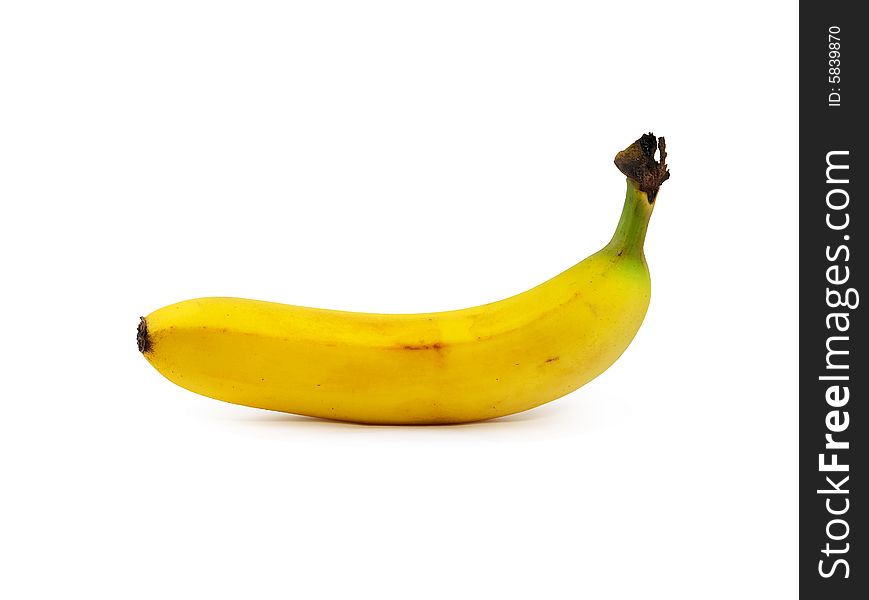 Banana included clipping path on white background. Banana included clipping path on white background