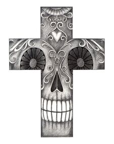 Art Skull Cross Day Of The Dead Festival. Stock Images