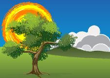Sunny Landscape Royalty Free Stock Photos Sunny Landscape Royalty Free Stock Photos
