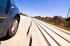 High Speed At Highway Royalty Free Stock Image High Speed At Highway Royalty Free Stock Image