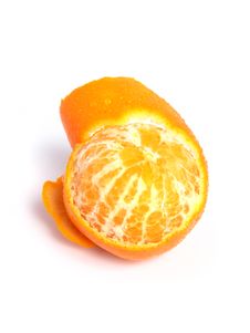 Organic Tangerine Peeled Stock Photography Organic Tangerine Peeled Stock Photography