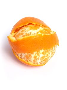 Organic Tangerine Peeled Royalty Free Stock Photo