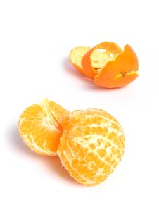 Organic Tangerine Peeled Stock Image Organic Tangerine Peeled Stock Image