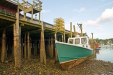 Boat Aground At Wharf Stock Images Boat Aground At Wharf Stock Images