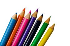 Set Of Color Pencils Stock Images Set Of Color Pencils Stock Images