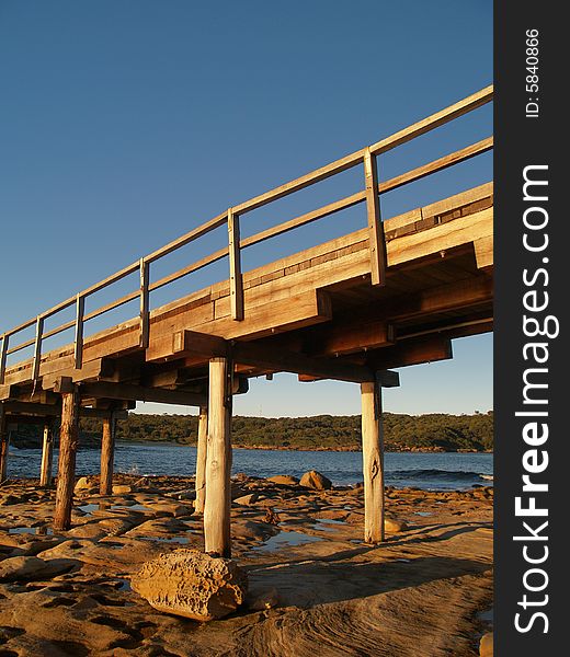 Wooden bridge in La Perouse, Sydney