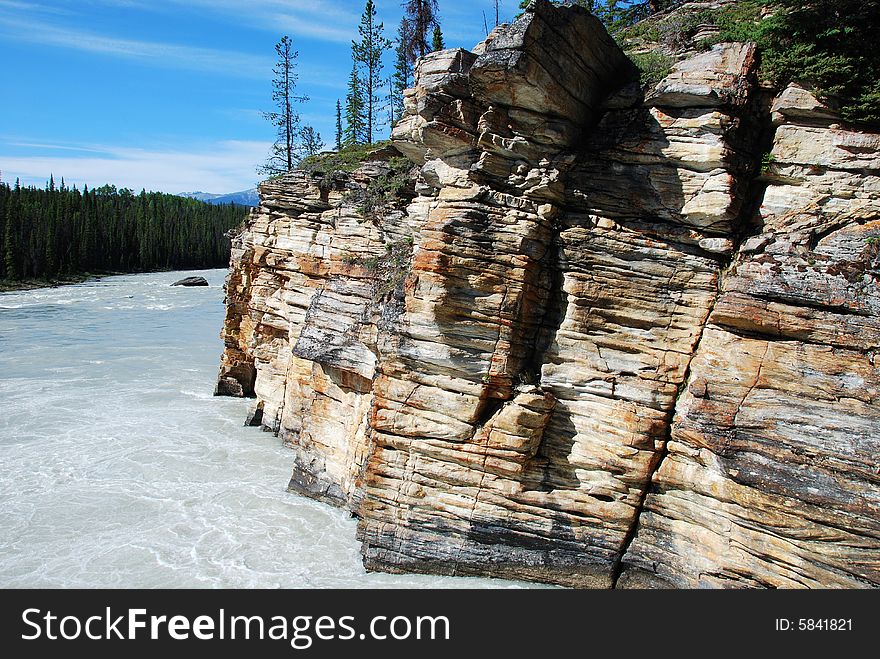Downstream Of Athabasca Fall