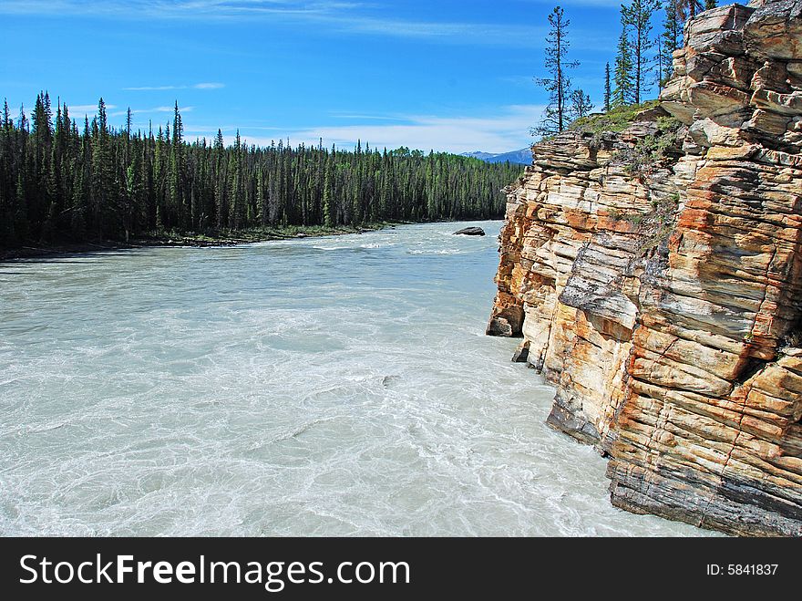 Downstream Of Athabasca Fall