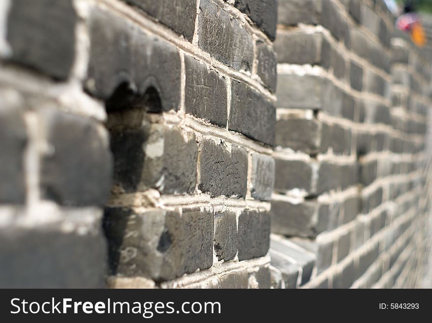 The historical landmark in Beijing, China - Great Wall, one of the famous wonders in the world