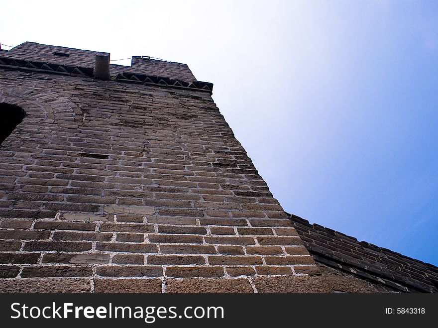 The historical landmark in Beijing, China - Great Wall, one of the famous wonders in the world