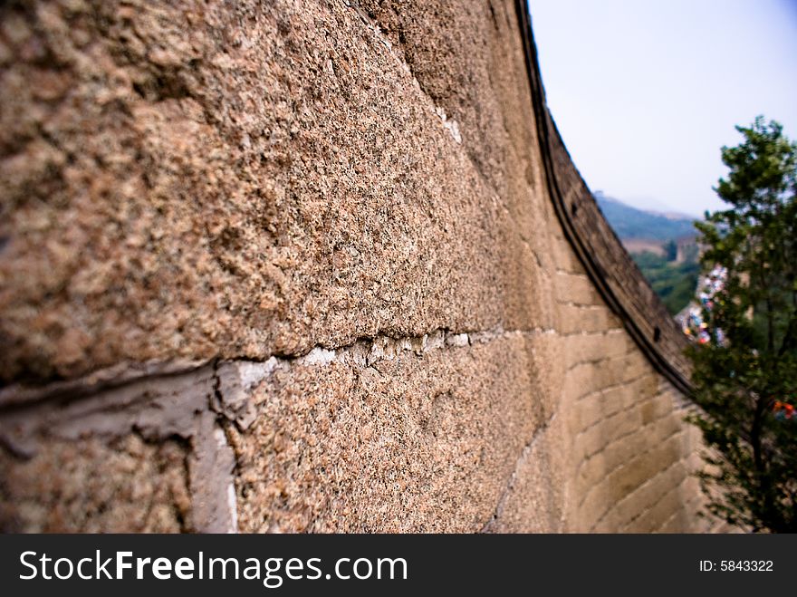 The historical landmark in Beijing, China - Great Wall, one of the famous wonders in the world